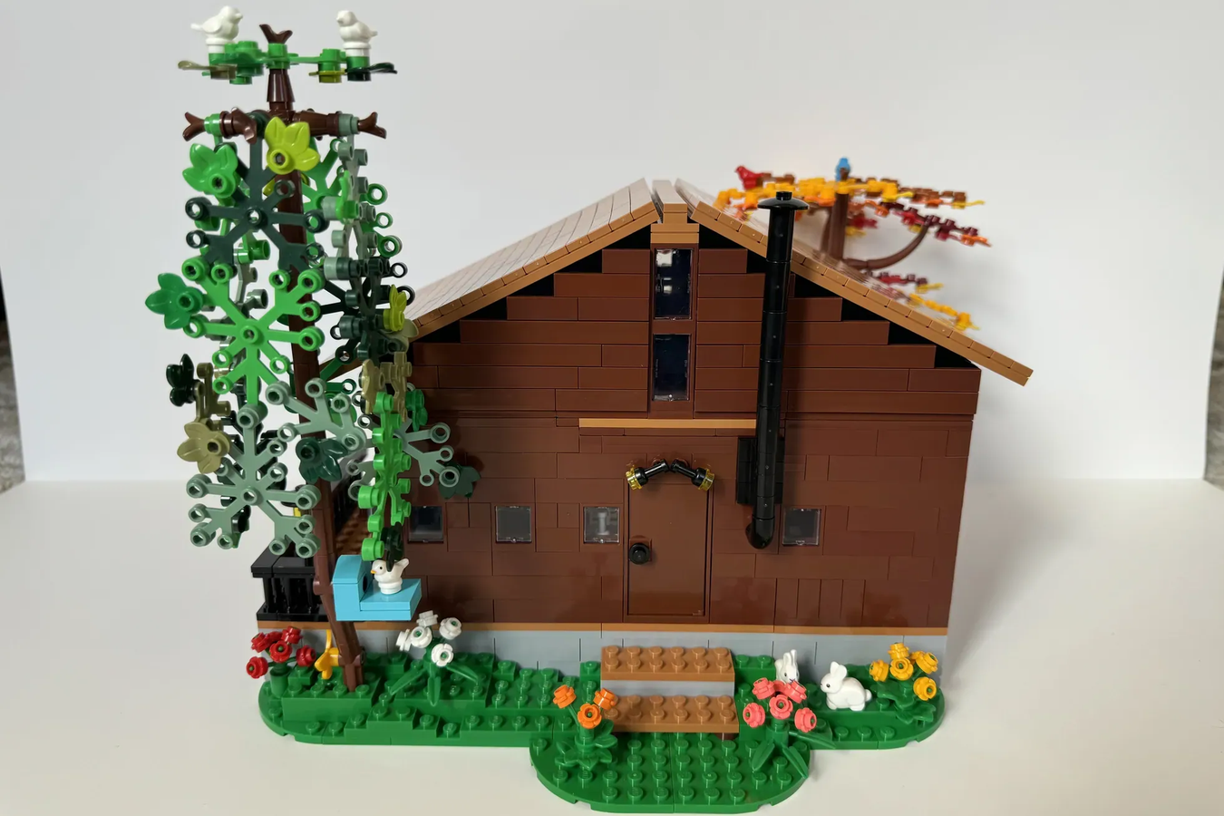 Lego log best sale cabin moc