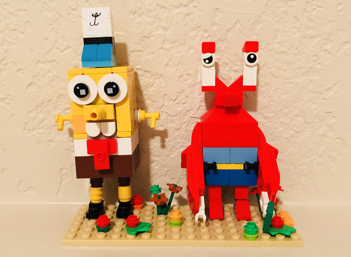 Spongebob best sale lego figures