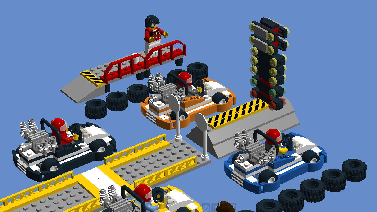 Lego go sales kart track