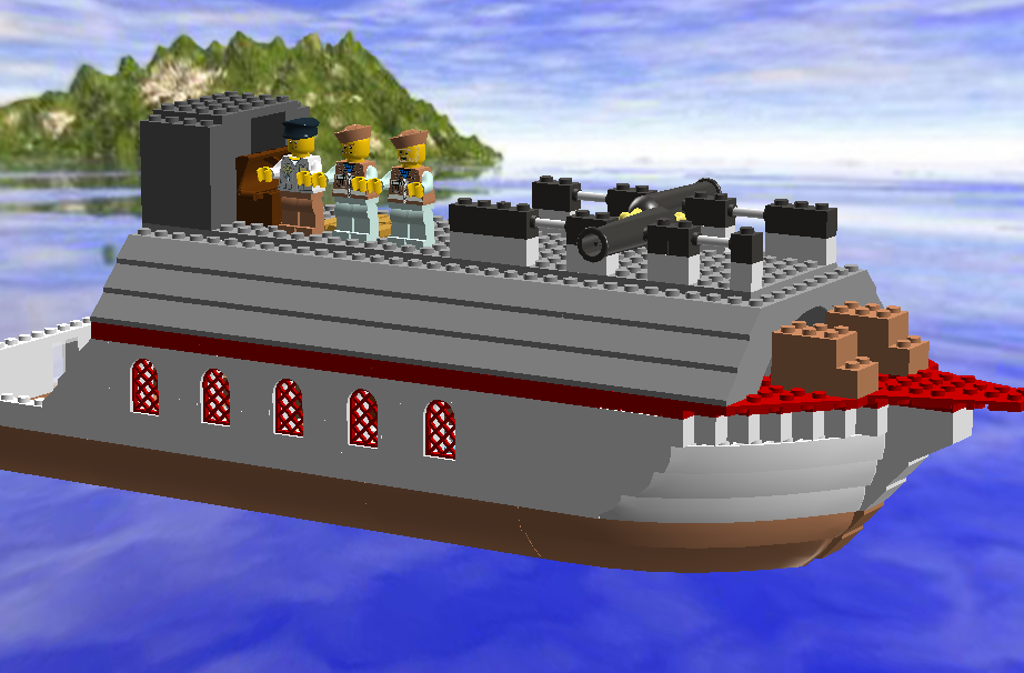 LEGO IDEAS - Medium Ship with Treasure and Detailed Interior