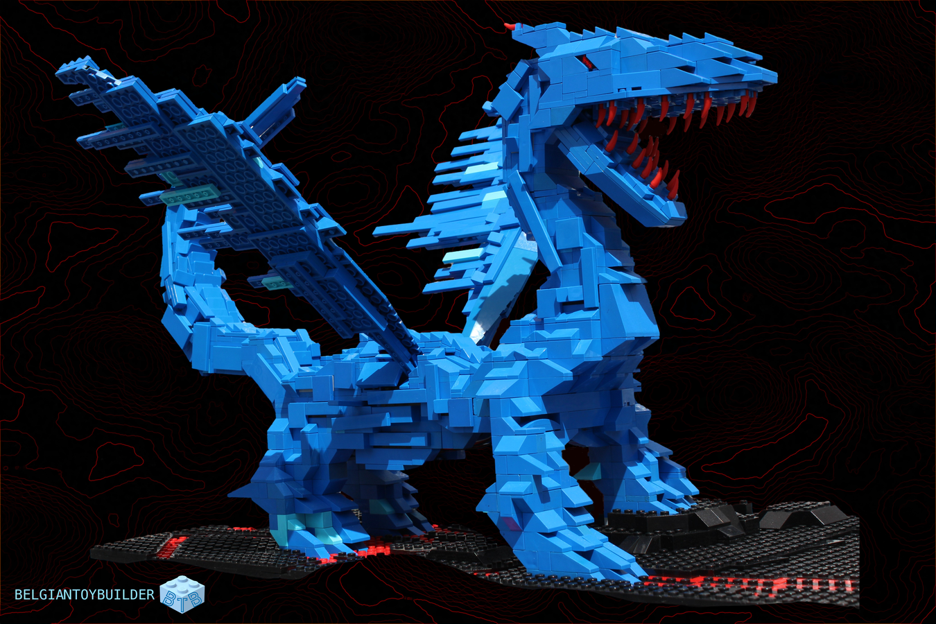 Lego blue hot sale dragon