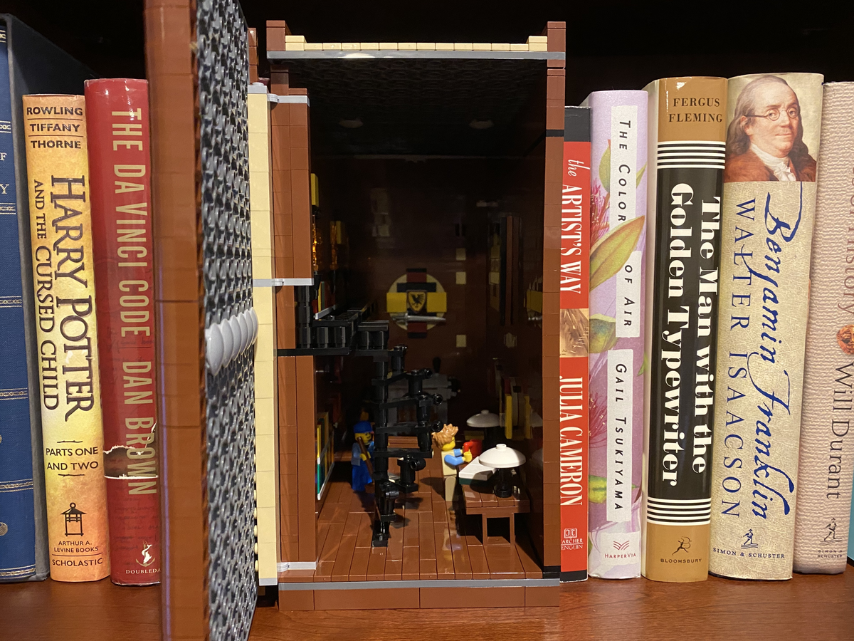 Lego best sale book stand