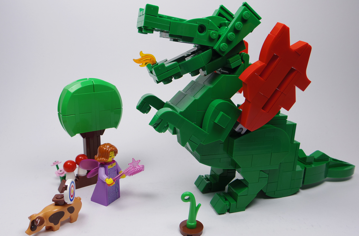 Easy best sale lego dragon