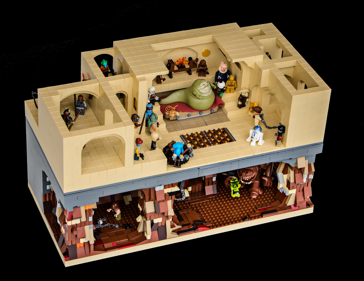 Jabba the hutt door lego store star wars