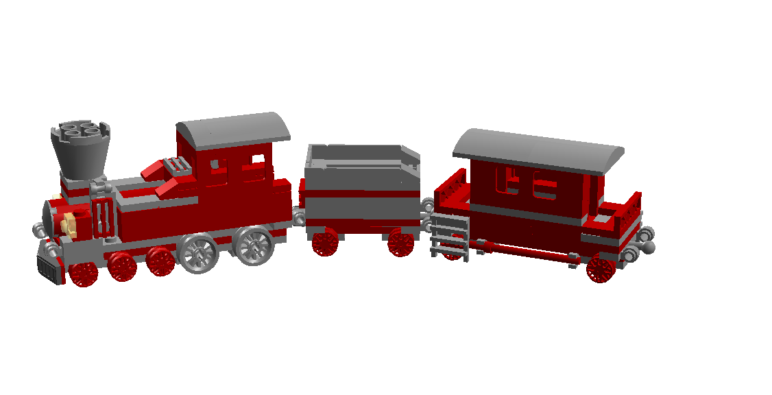 Red 2024 train lego