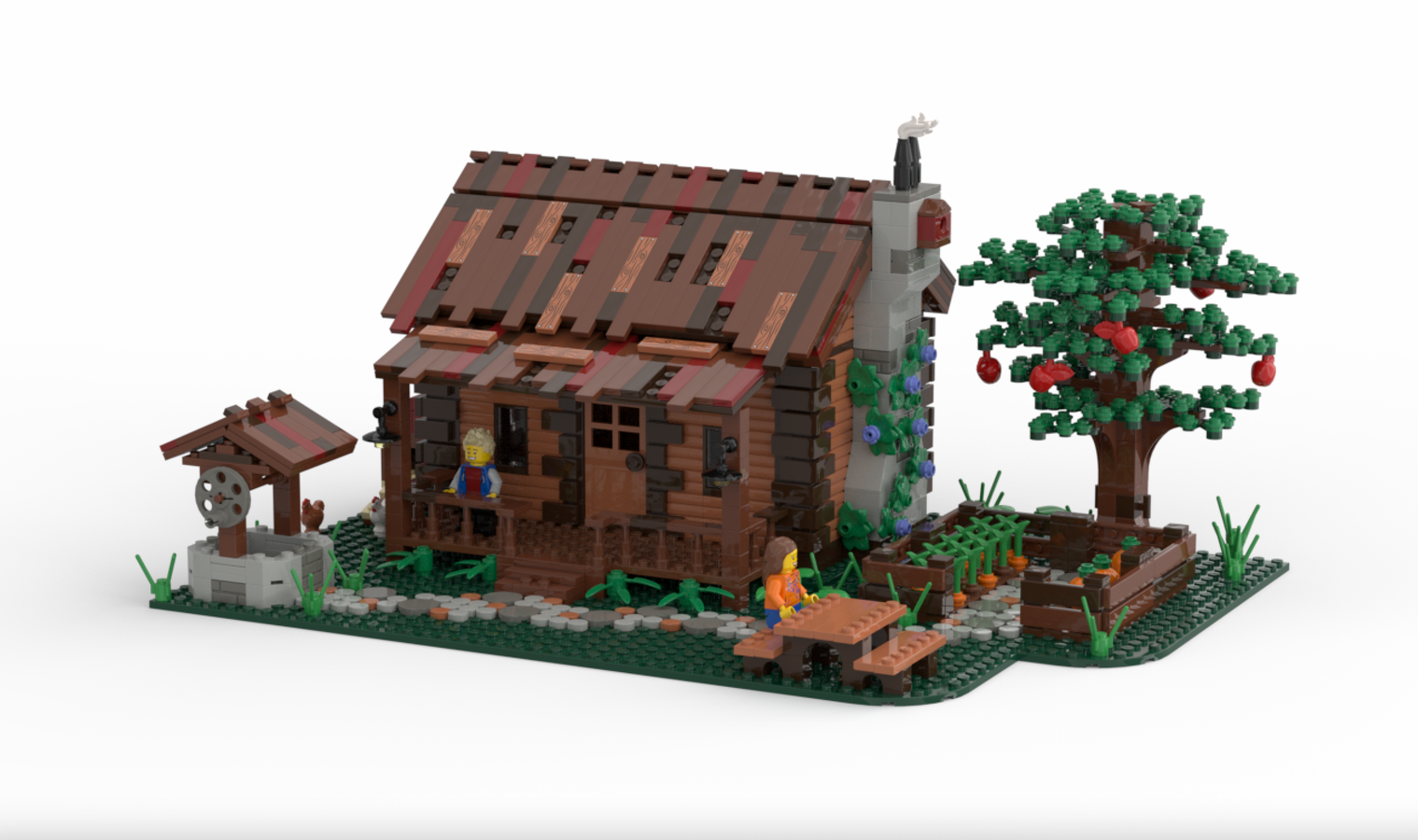 Lego store wood cabin