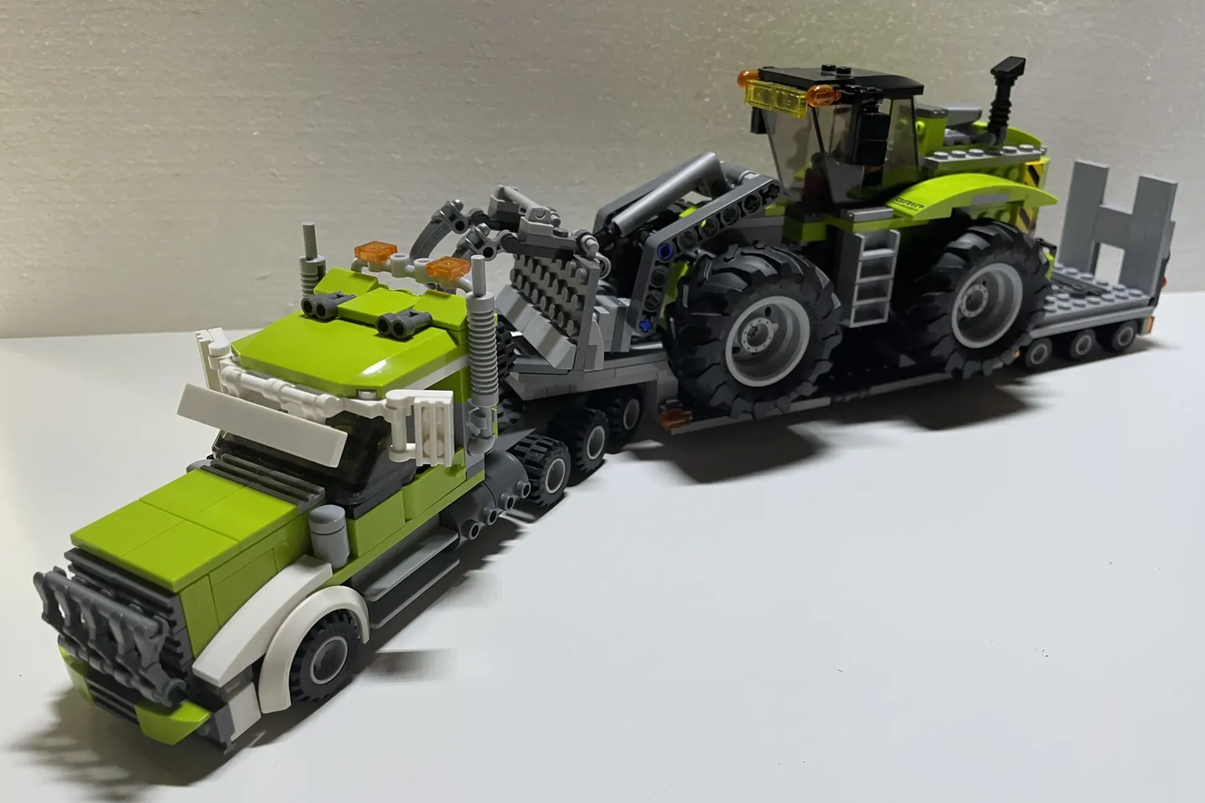 Lego tractor hot sale trailer truck