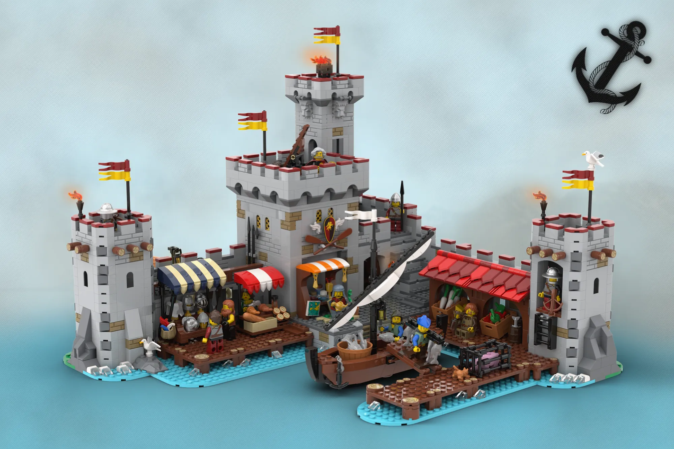 LEGO IDEAS - Medieval Seaside Market