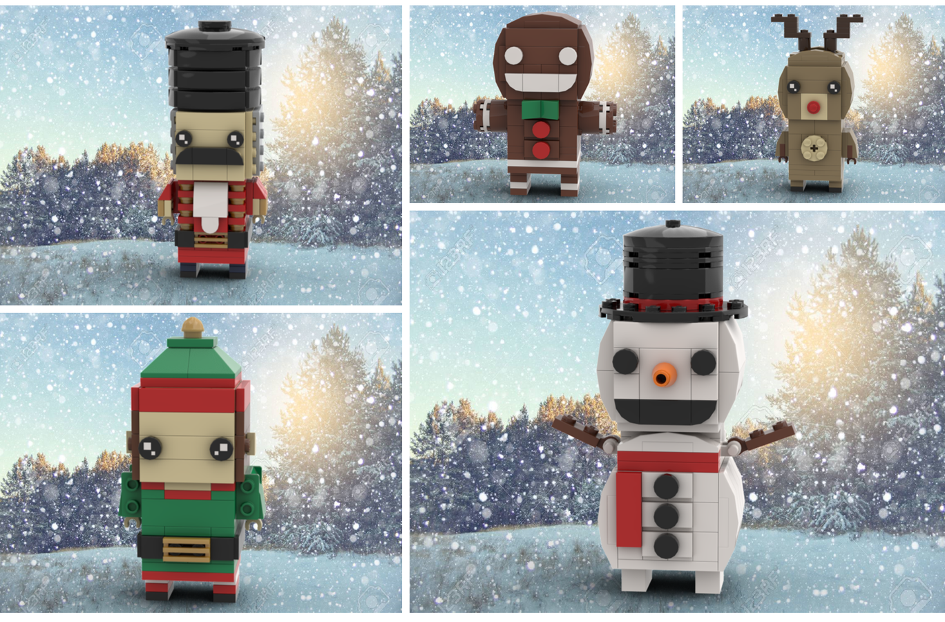 lego christmas brickheadz