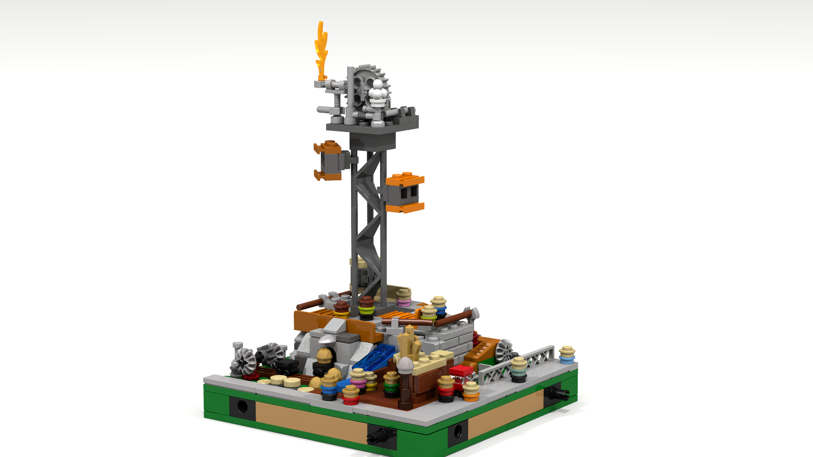 Lego amusement park store rides