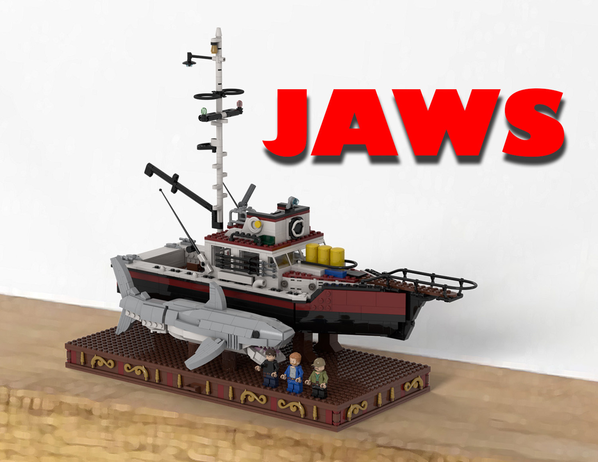 LEGO 'Jaws' Set Surfaces With Fishing Boat And Iconic Giant Shark