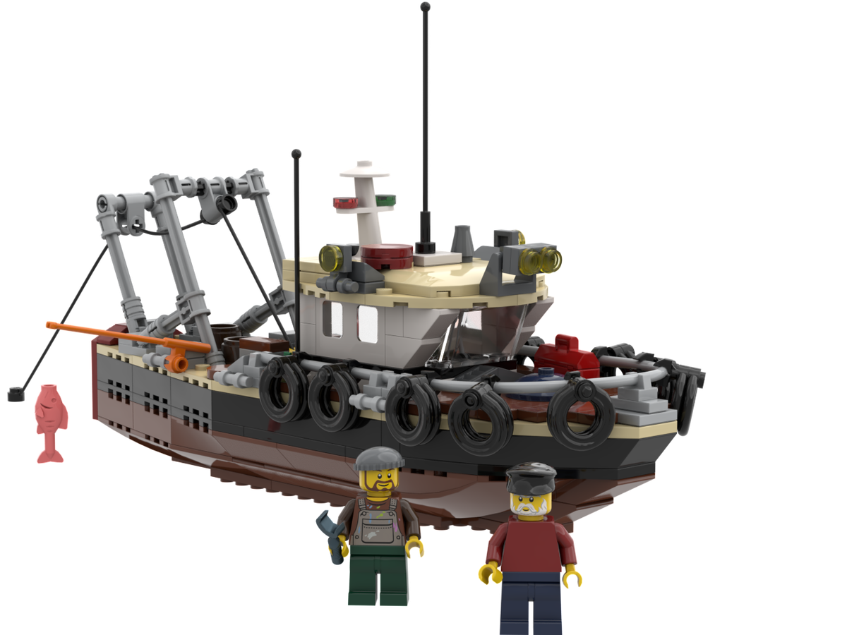 Lego fishing boat online