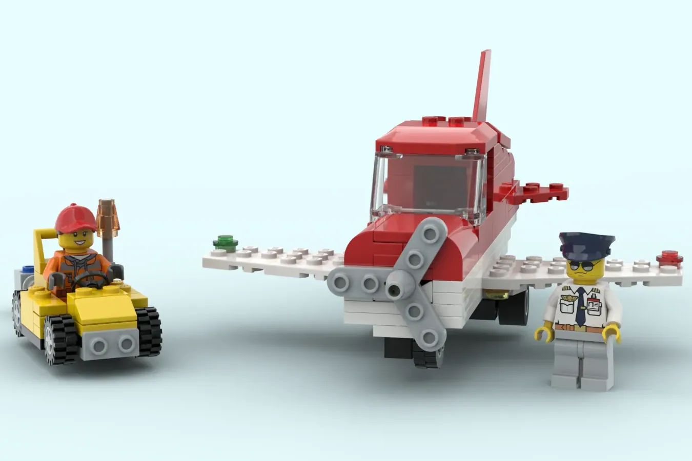 LEGO IDEAS Small Aircraft With Tug