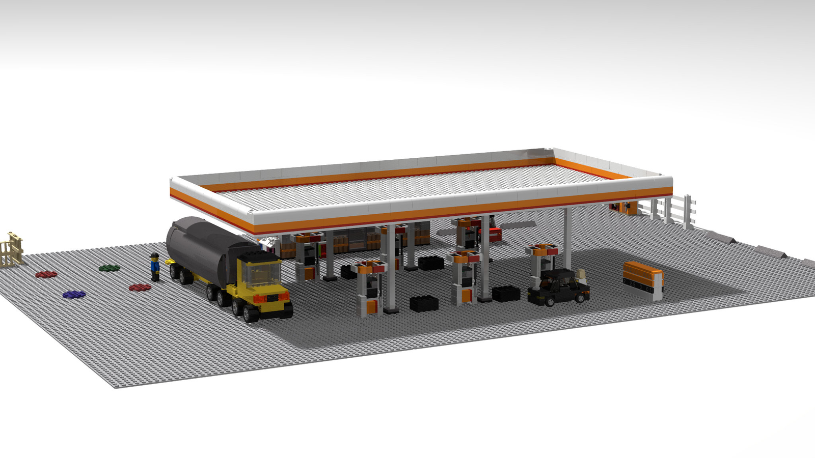 Lego shell 2024 service station