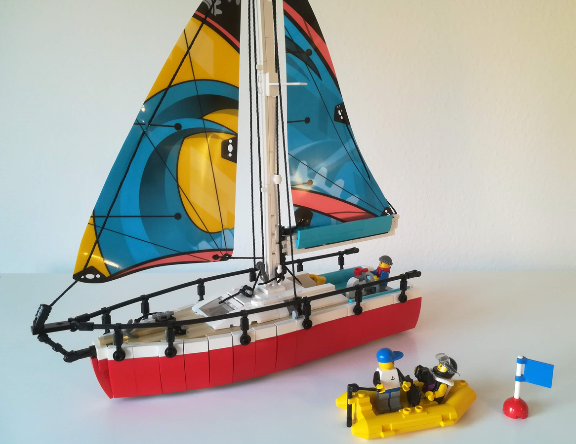 Lego store sailing yacht