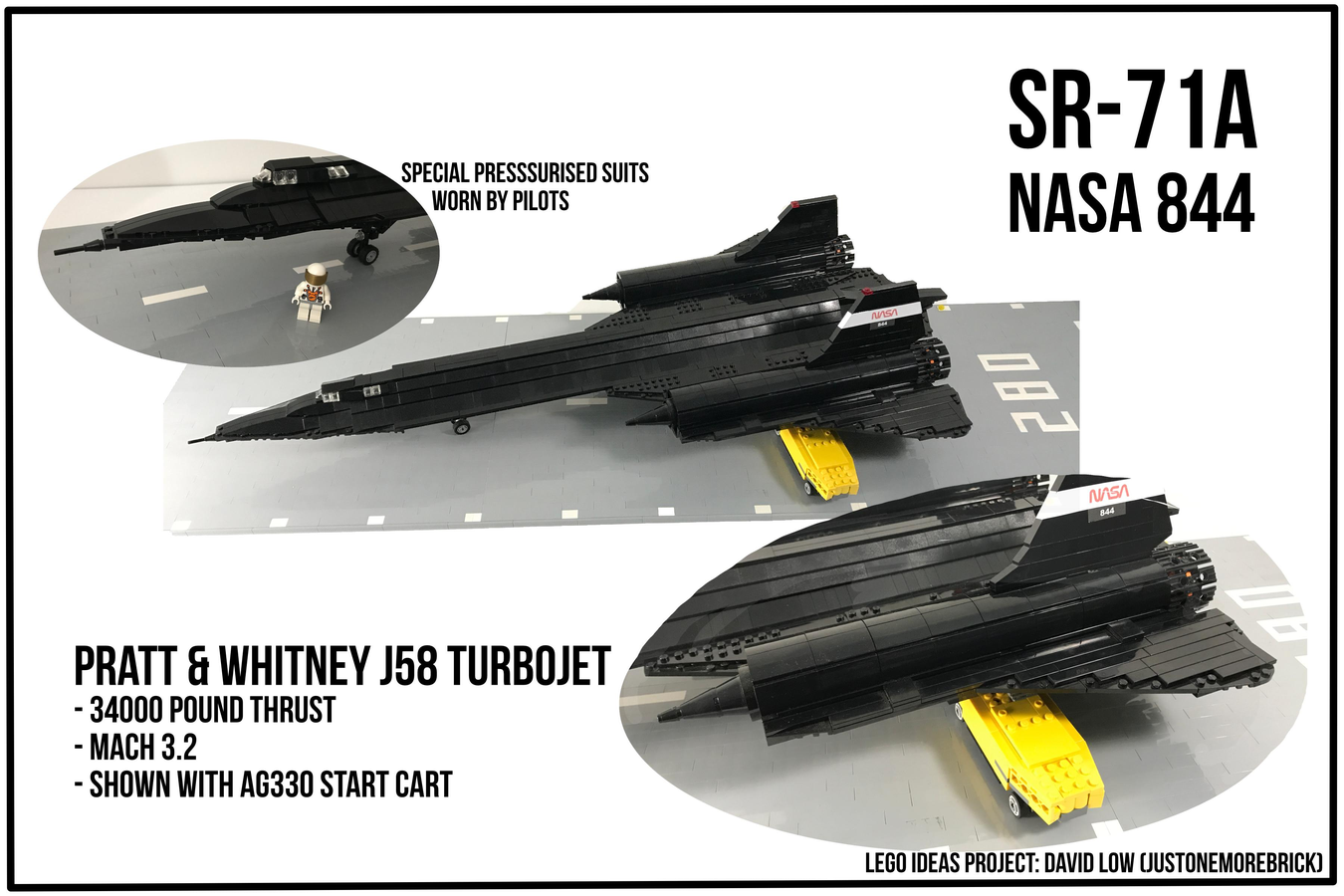 LEGO Ideas NASA SR 71 Blackbird Achieves 10,000 Supporters The Brick ...