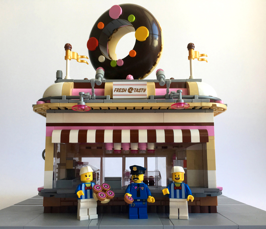 Donut shop lego discount city