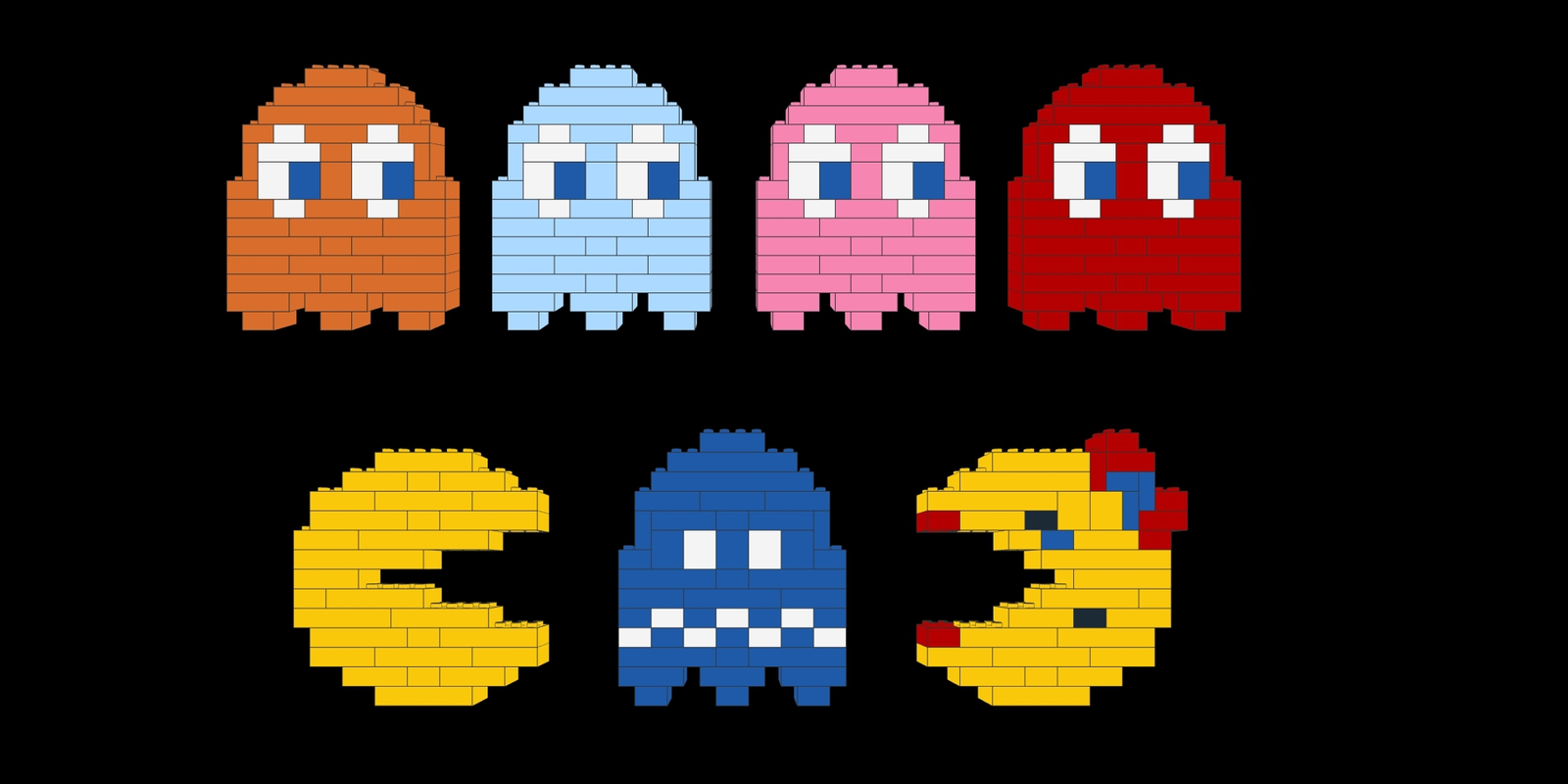 Browser Games - Google Doodles - Pac-Man, Ms. Pac-Man, and Ghosts - The  Spriters Resource