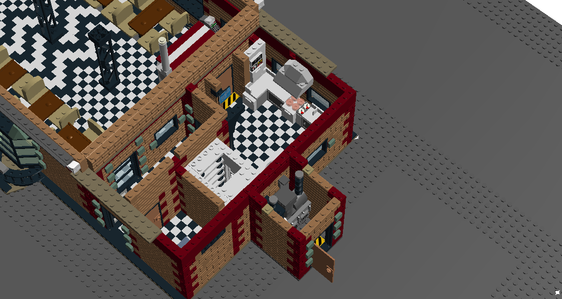 LEGO IDEAS Brownstone Restaraunt Modular