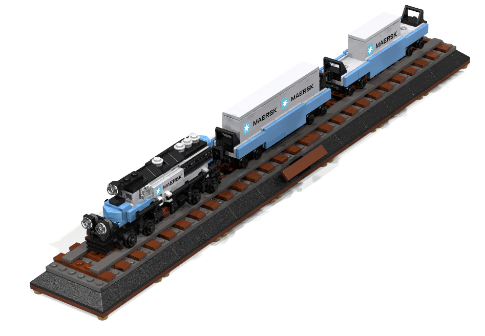 Mini best sale lego train