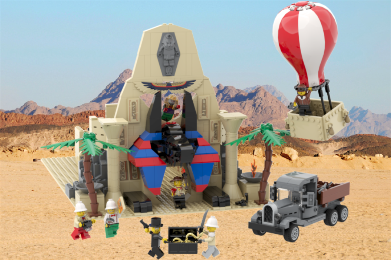 Lego temple 2024 of anubis