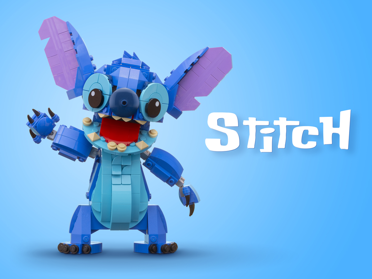 Stitch Surfing  Lego disney, Cool lego creations, Lego projects