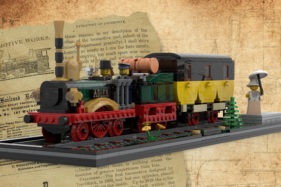 lego big boy train set