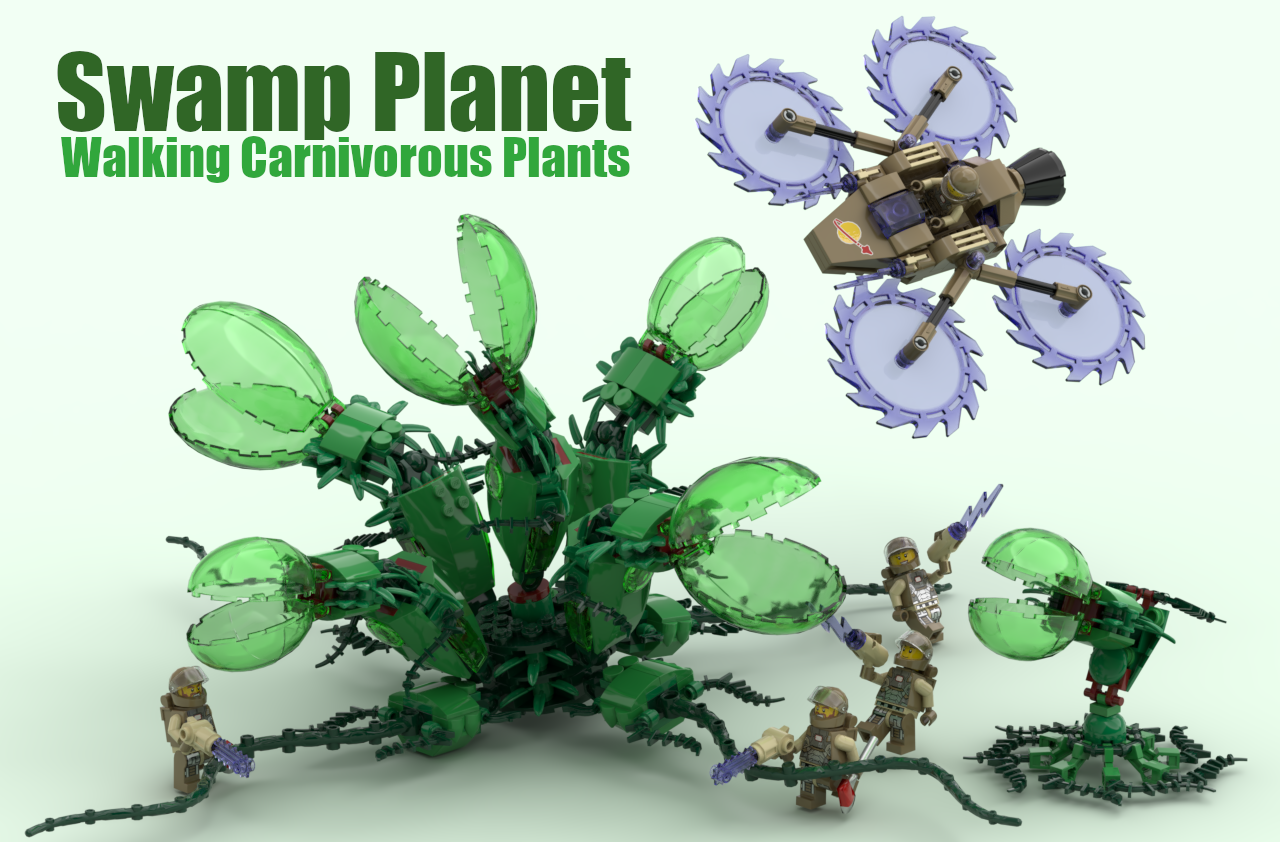Lego Ideas Swamp Planet Carnivorous Plant Invasion