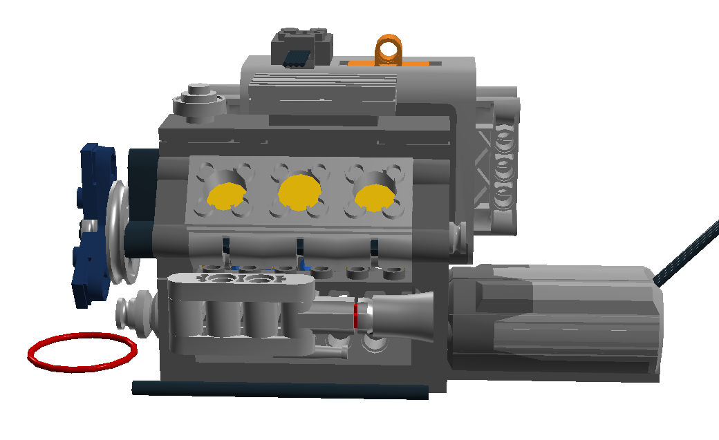 lego v8 engine