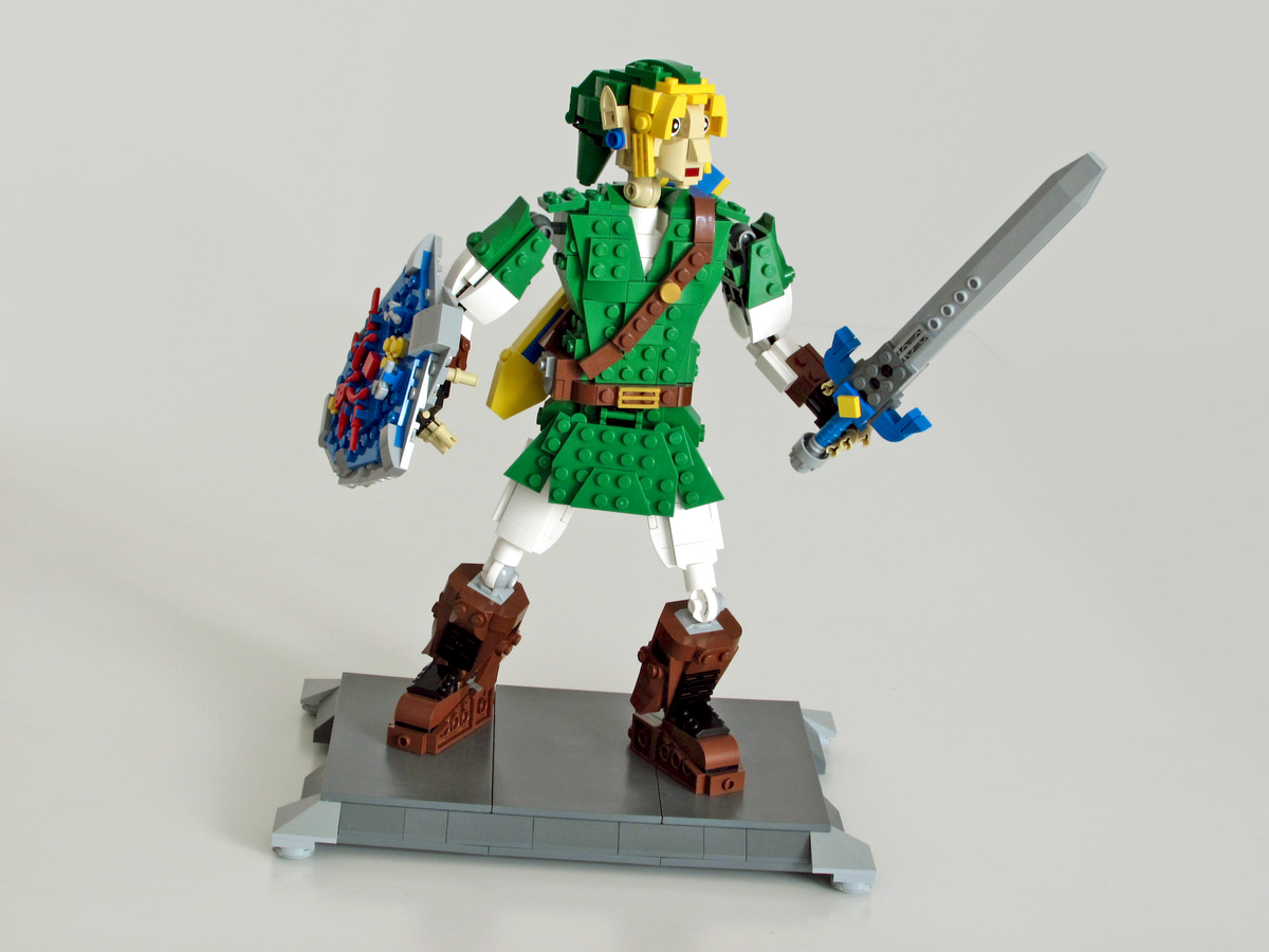 Lego Box back  Lego zelda, Lego, Lego minifigure display