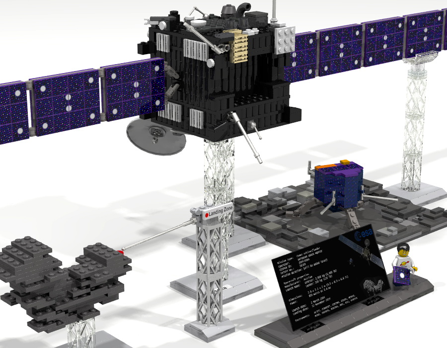 LEGO IDEAS ESA Rosetta Mission Lego Space History Including Philae 