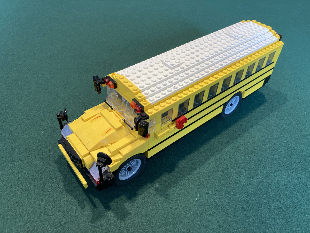 Lego yellow school discount bus