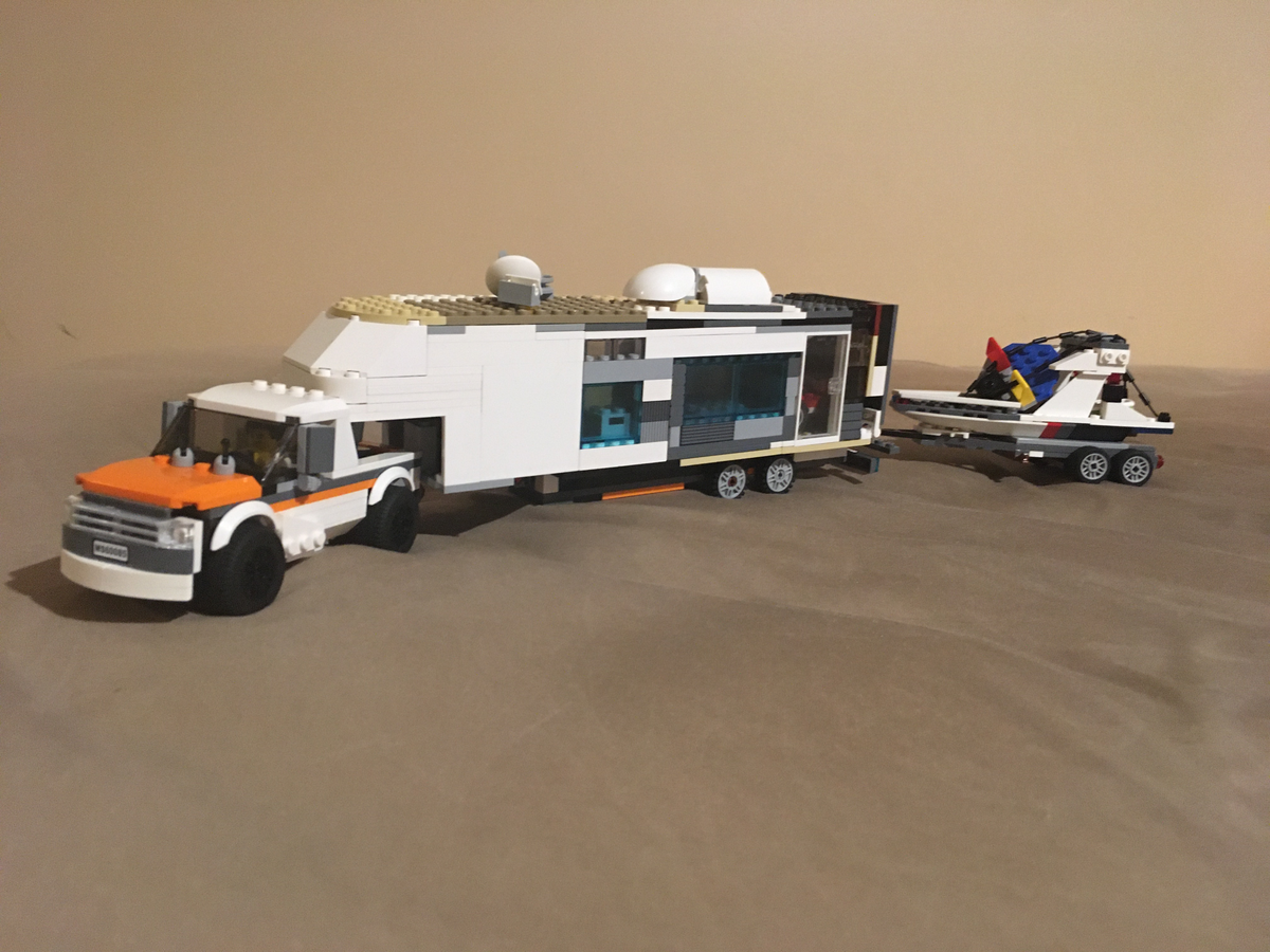 Lego truck outlet and boat trailer