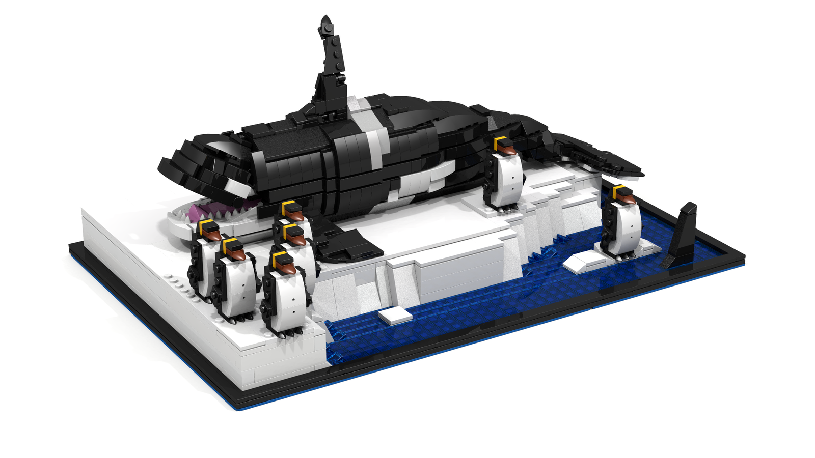 LEGO IDEAS Orca On Floe With Emperor Penguins