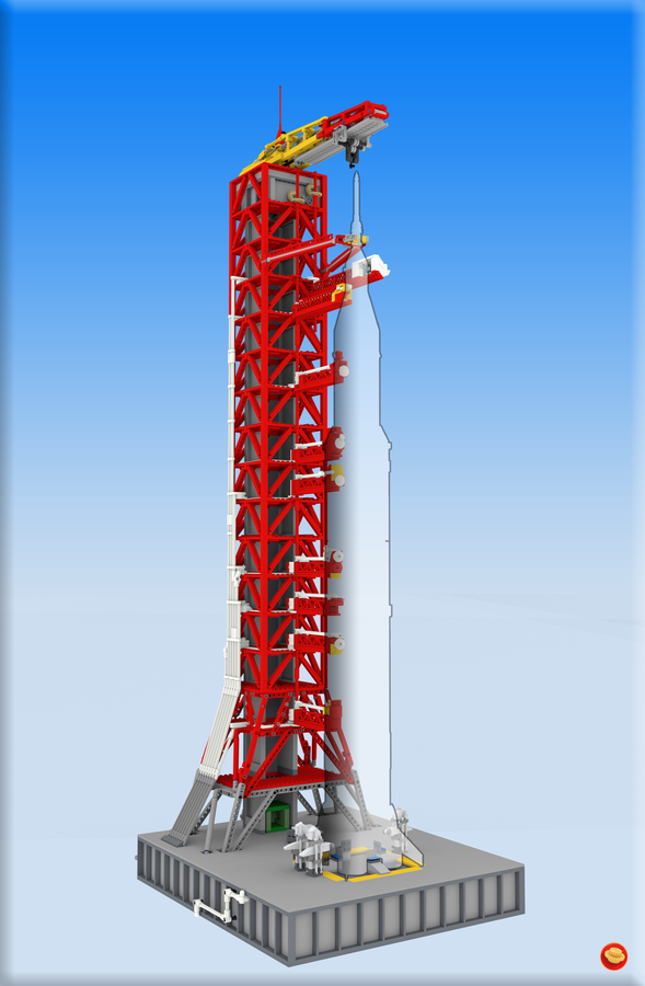 Saturn v launch tower lego sale