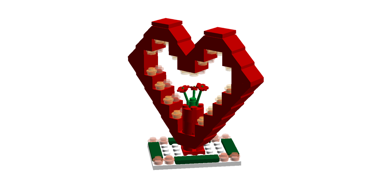 LEGO IDEAS - Lego Heart With Flower