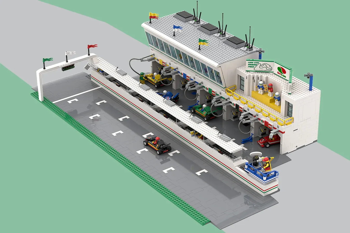 Lego car store race track