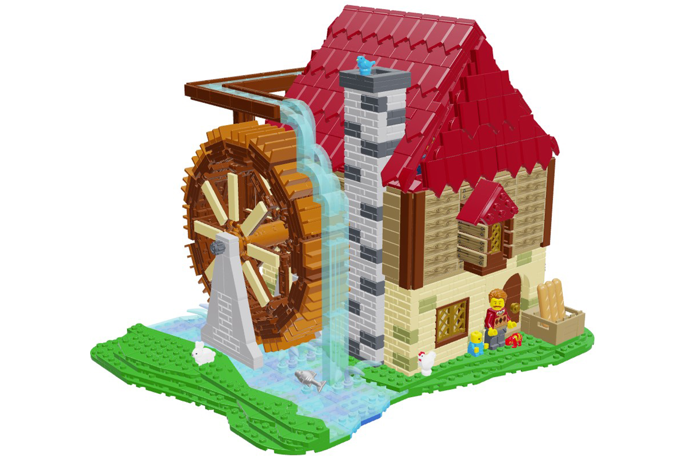 Lego water hot sale wheel