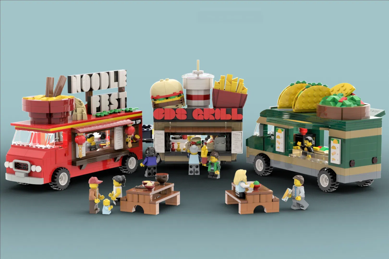 Lego best sale taco truck