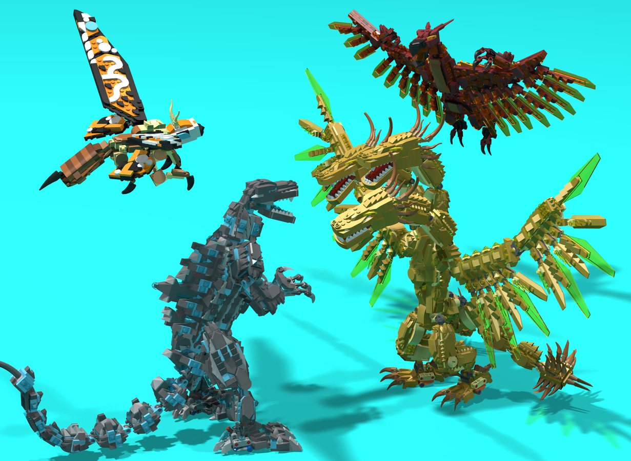 Godzilla king of the monsters lego set sale