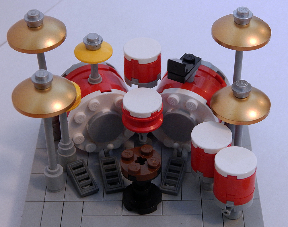 LEGO IDEAS Drum Kit with Cowbell!