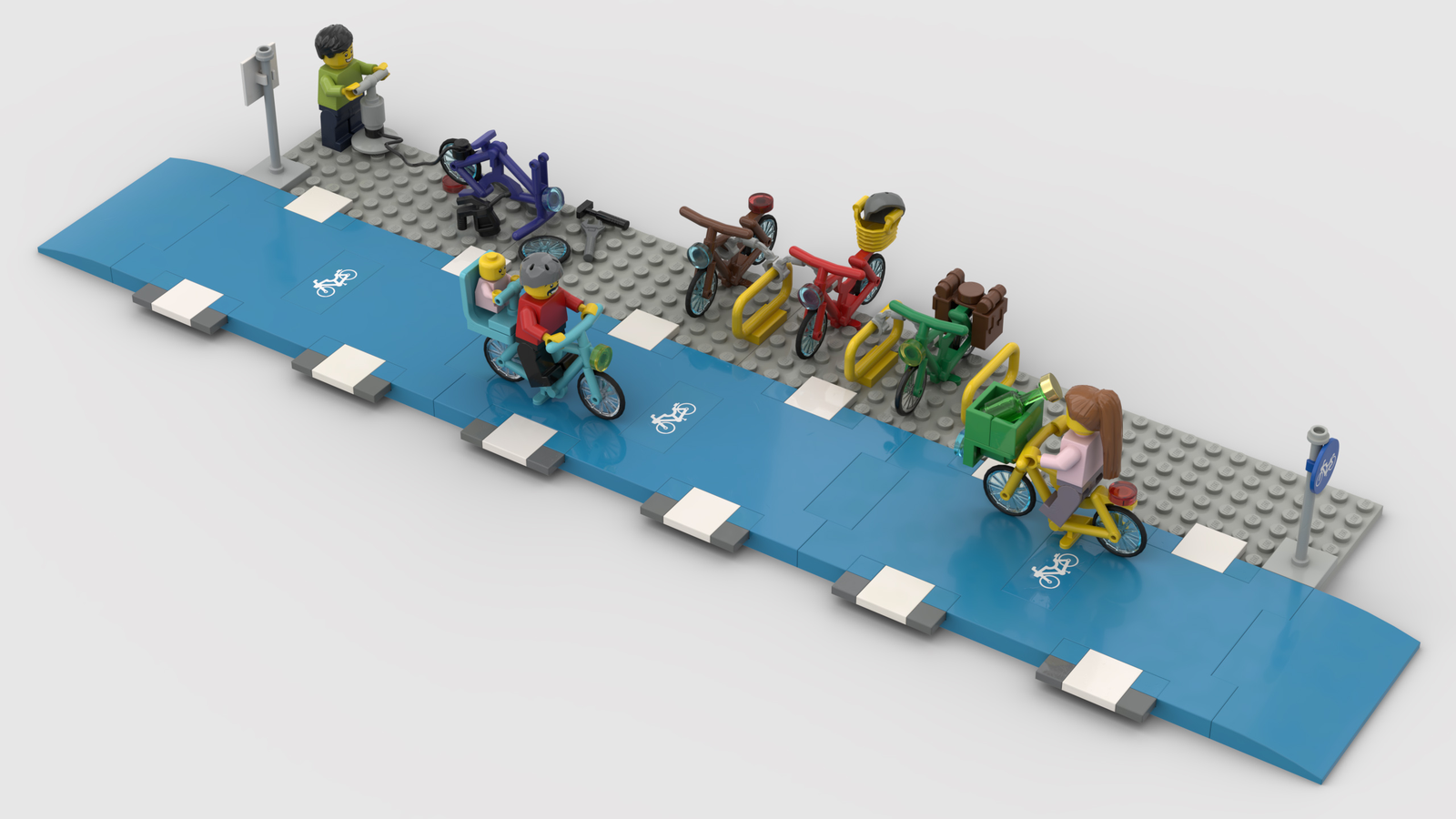 Lego road hot sale bike