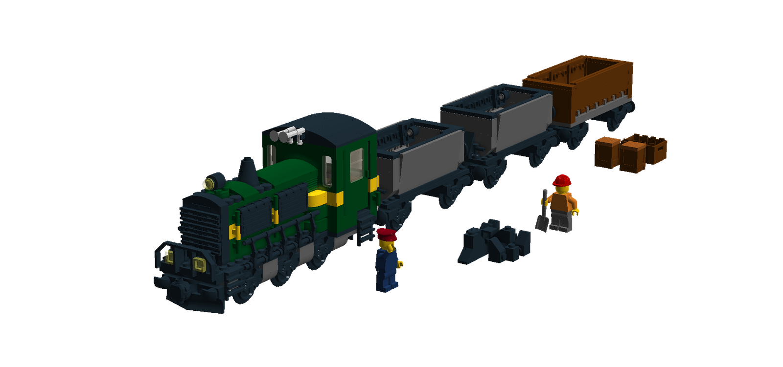 LEGO IDEAS Diesel Shunter with carriages