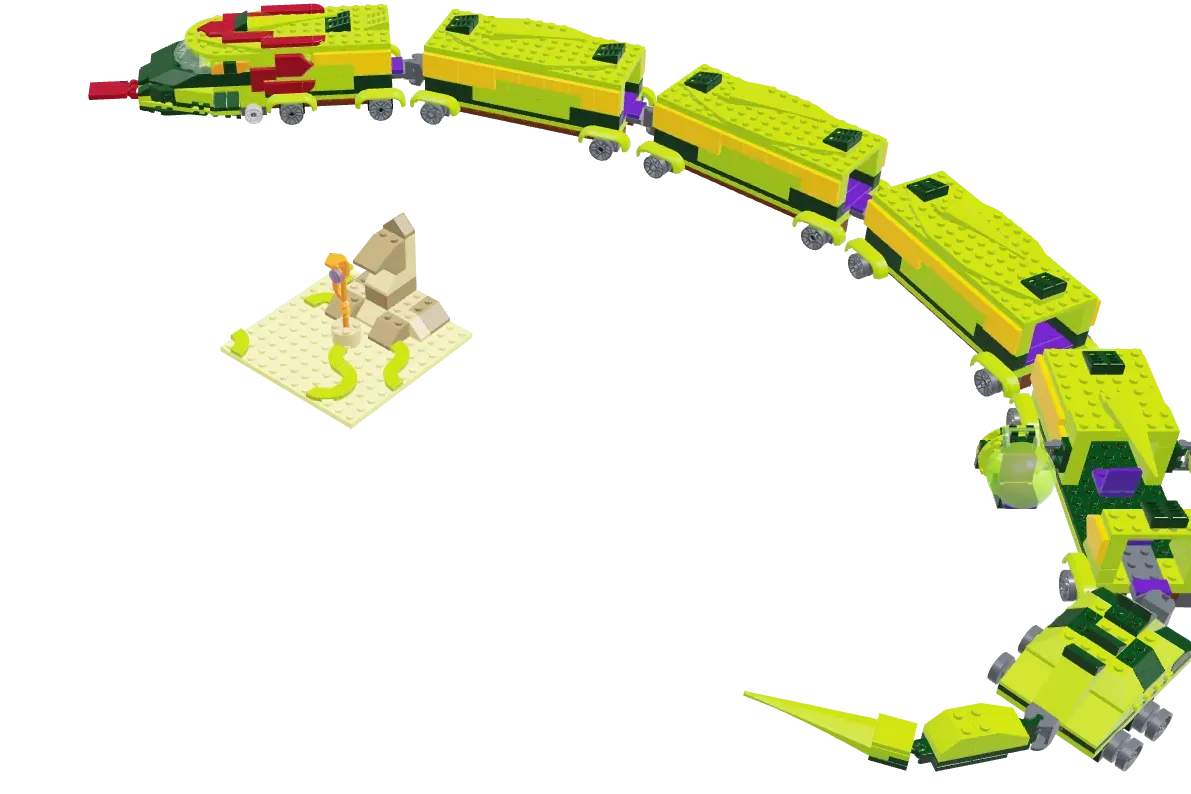 Lego ninjago snake deals train