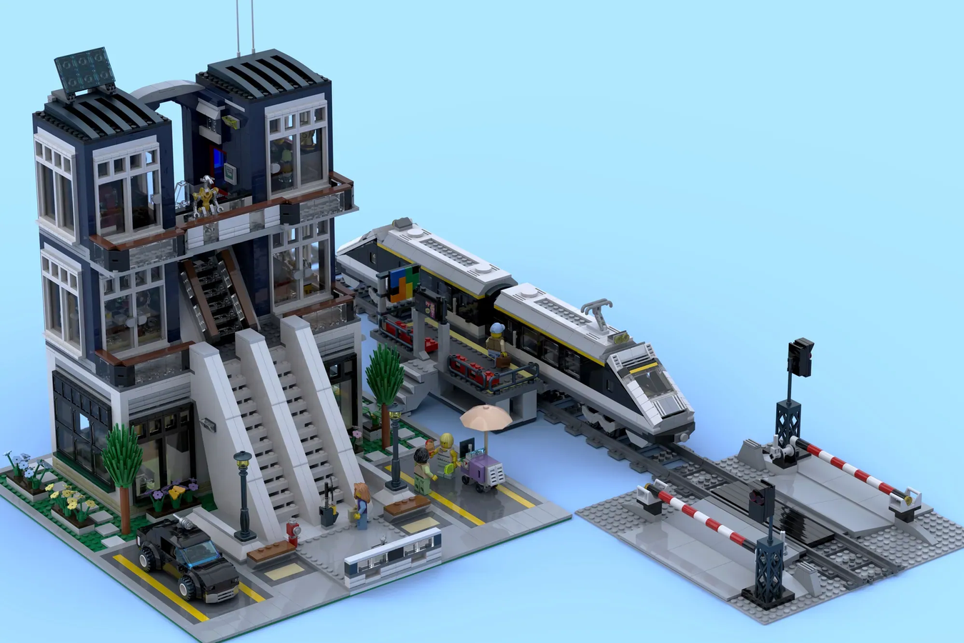 Lego best sale elevated train