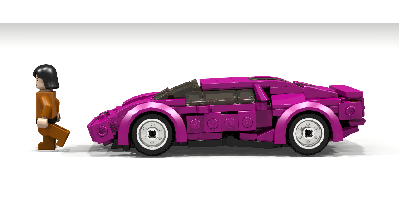 Lego store purple car