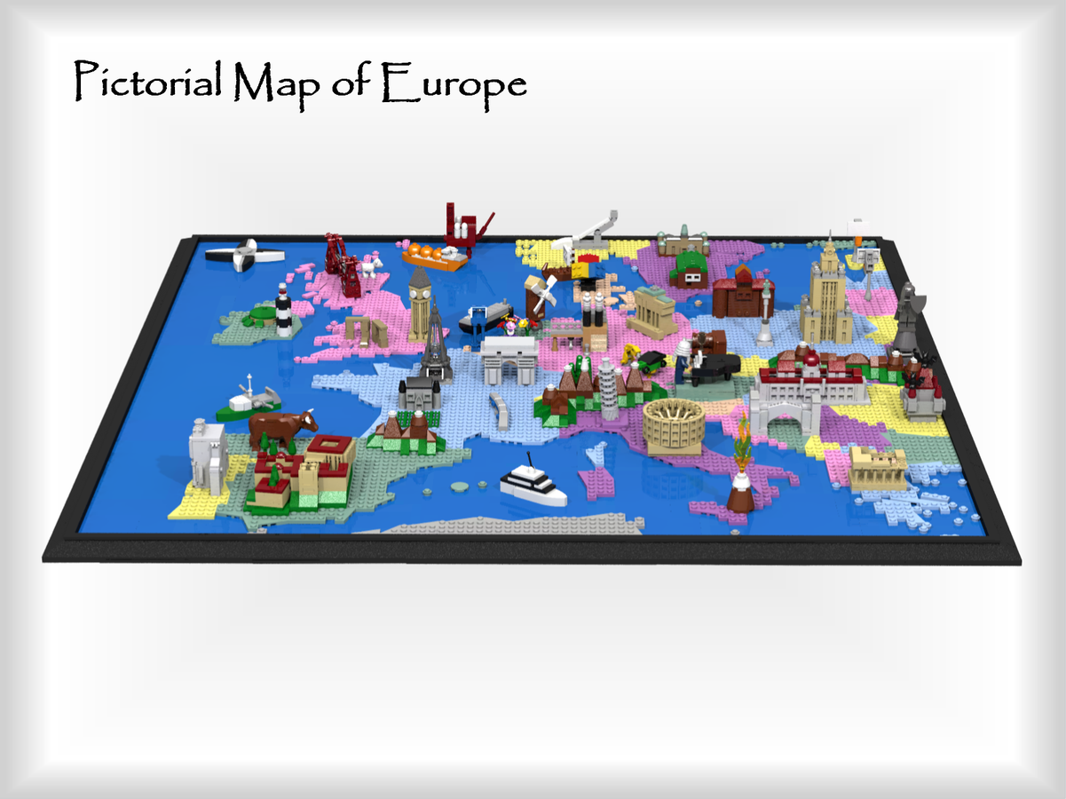 LEGO IDEAS Pictorial Map of Europe