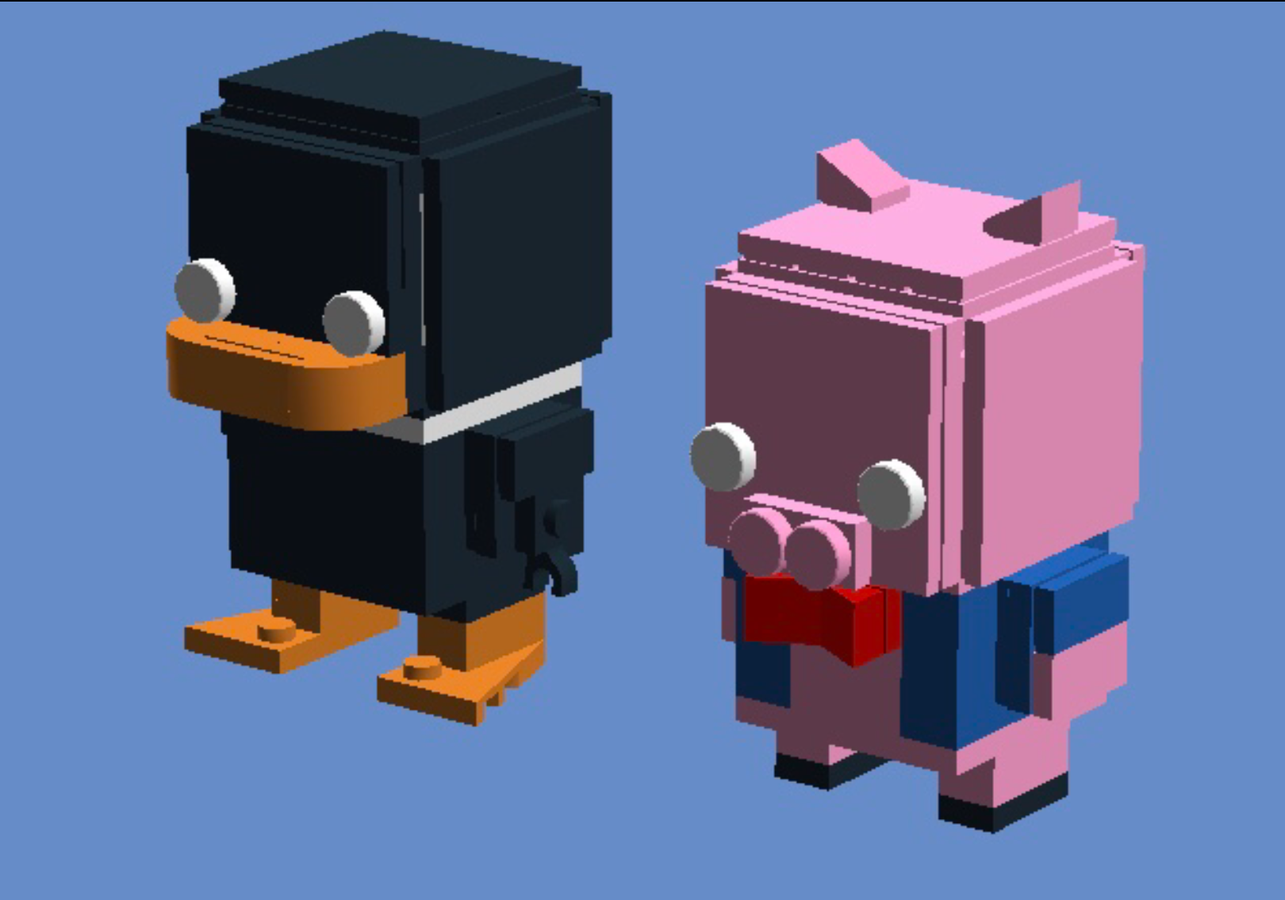 LEGO MOC Brickheadz - Zizzy & Pony (Piggy) by PatrickStarGames