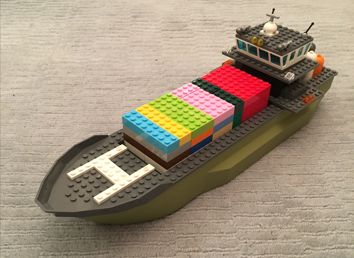 Lego hot sale cargo boat