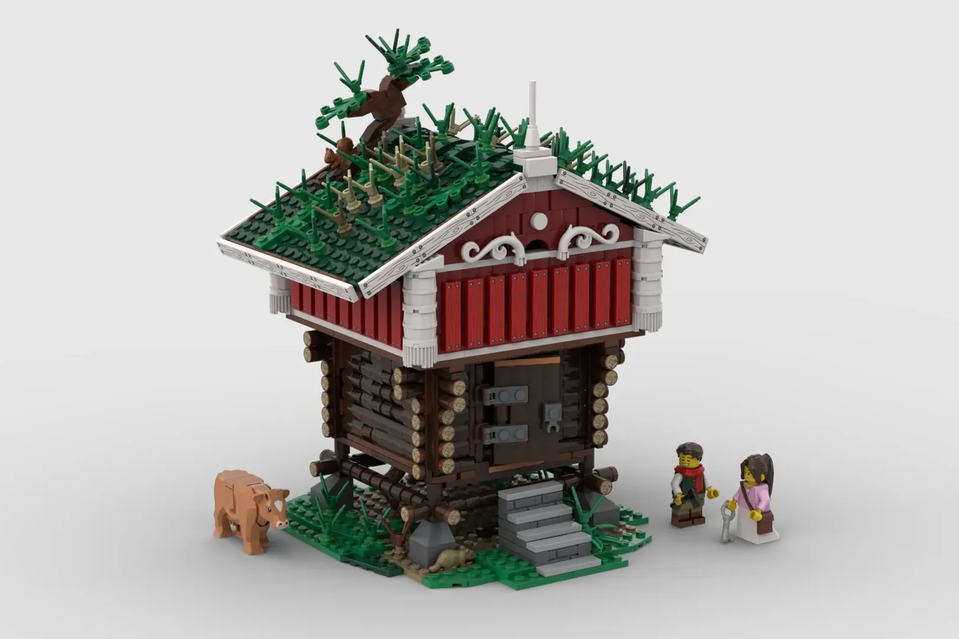 Lego best sale wooden house